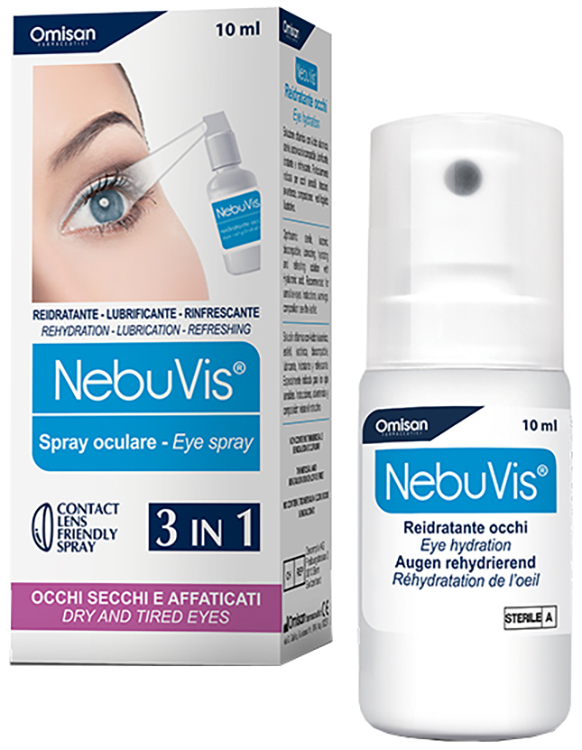 NEBUVIS REIDRATANTE OCCHI SPRAY 10 ML 1 PEZZO - farmasconti.eu