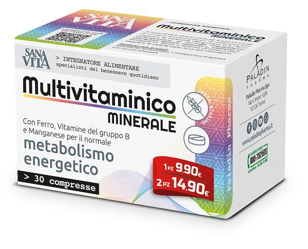 SANAVITA MULTIVITAMINICO MINERALE 30 COMPRESSE - farmasconti.eu
