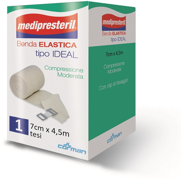 BENDA ELASTICA MEDIPRESTERIL IDEAL CM7X45MT - farmasconti.eu