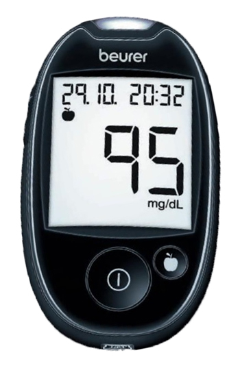 BEURER GLUCOMETRO GL44 METER MG/DL NERO - farmasconti.eu