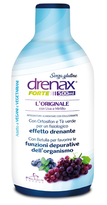 DRENAX FORTE L'ORIGINALE CON UVA E MIRTILLO 500 ML - farmasconti.eu