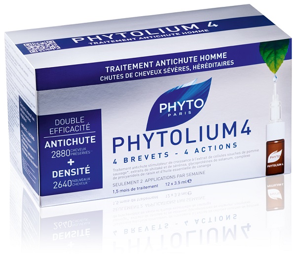 PHYTO PARIS PHYTOLIUM4 TRATTAMENTO ANTICADUTA CAPELLI UOMO 12 FIALE 3,5 ML - farmasconti.eu