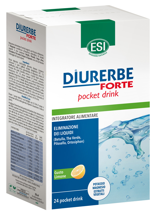 ESI DIURERBE FORTE POCKET DRINK LIMONE 24 X 20 ML - farmasconti.eu