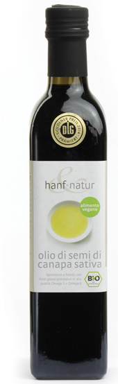 HANF&NATUR CANAPA OLIO DI SEMI BIO 500 ML - farmasconti.eu