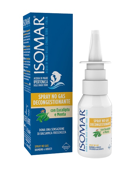 ISOMAR SOLUZIONE ACQUA MARE NASO IPERTONICA NASO SPRAY DECONGESTIONANTE 30 ML - farmasconti.eu