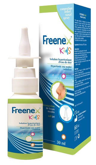 FREENEX IPERTONICO KIDS SPRAY NASALE CON ACQUA DI MARE 30 ML - farmasconti.eu