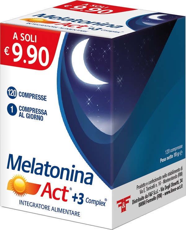 MELATONINA ACT +3 COMPLEX 120 COMPRESSE - farmasconti.eu