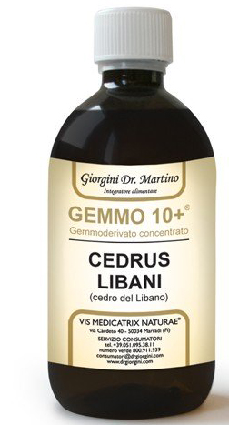 GEMMO 10+ CEDRO LIBANO 500 ML LIQUIDO ANALCOLICO - farmasconti.eu
