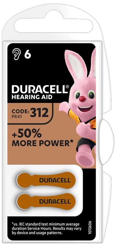DURACELL EASY TAB 312 MARRONE BATTERIA PER APPARECCHIO ACUSTICO - farmasconti.eu