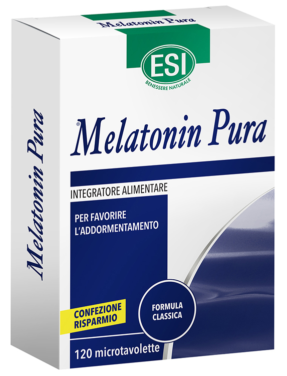 ESI MELATONIN PURA 120 MICROTAVOLETTE - farmasconti.eu