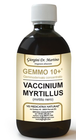 GEMMO 10+ MIRTILLO NERO LIQUIDO ANALCOLICO 500 ML - farmasconti.eu