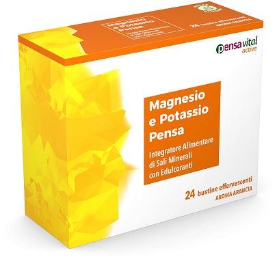 MAGNESIO E POTASSIO ARANCIA PENSA 24 BUSTINE EFFERVESCENTI - farmasconti.eu