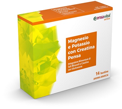 MAGNESIO E POTASSIO CON CREATINA ARANCIA PENSA 14 BUSTINE - farmasconti.eu