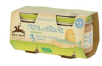 OMOGENEIZZATO TROTA E VERDURE BABY FOOD BIO 2 X 80 G - farmasconti.eu