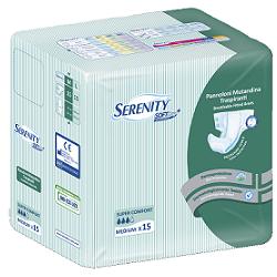 PANNOLONE PER INCONTINENZA A MUTANDINA SERENITY SOFT DRY+ ALOE MEDIUM SUPERCOMFORT 15 PEZZI FARMABILITY - farmasconti.eu