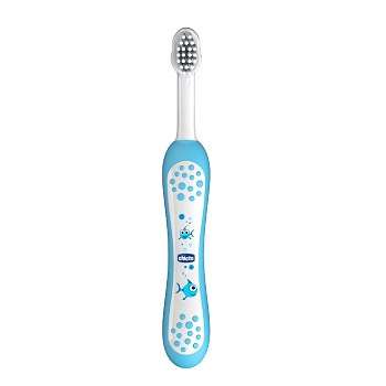 CHICCO SPAZZOLINO PRIMI DENTI DA LATTE AZZURRO 6-36 MESI - farmasconti.eu