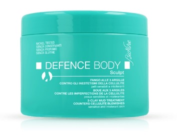 DEFENCE BODY ANTICELLULITE FANGO ALLE 3 ARGILLE VASO 500 G - farmasconti.eu