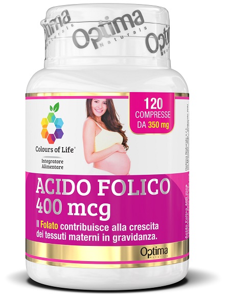 COLOURS OF LIFE ACIDO FOLICO 400 MCG 120 COMPRESSE 350 MG - farmasconti.eu