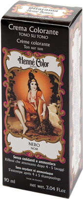 HENNE NUANCE NERO CREMA HENNE COLOR CREMA COLORANTE PRONTA ALL'USO - farmasconti.eu