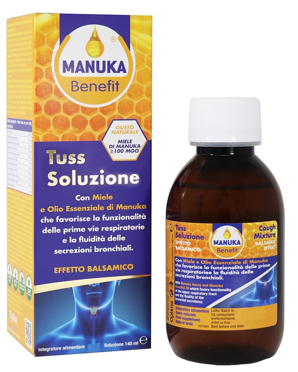 MANUKA BENEFIT TUSS SOLUZIONE 140 ML - farmasconti.eu