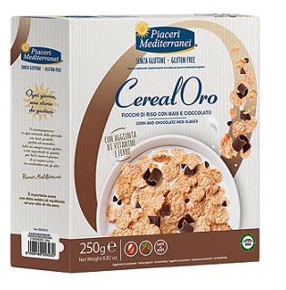 PIACERI MEDITERRANEI CEREALORO FIOCCHI RISO MAIS E CIOCCOLATO 250 G - farmasconti.eu