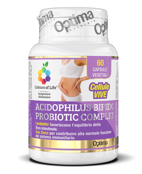 COLOURS OF LIFE ACIDOPHILUS BIFIDO COMPLEX 60 CAPSULE VEGETALI 500 MG - farmasconti.eu
