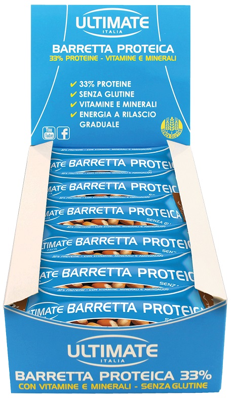 ULTIMATE BARRETTA PROTEICA NOCCIOLA 24 PEZZI - farmasconti.eu