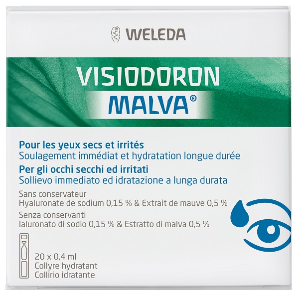 GOCCE OCULARI VISIODORON MALVA 20 MONODOSE DA 0,4 ML - farmasconti.eu