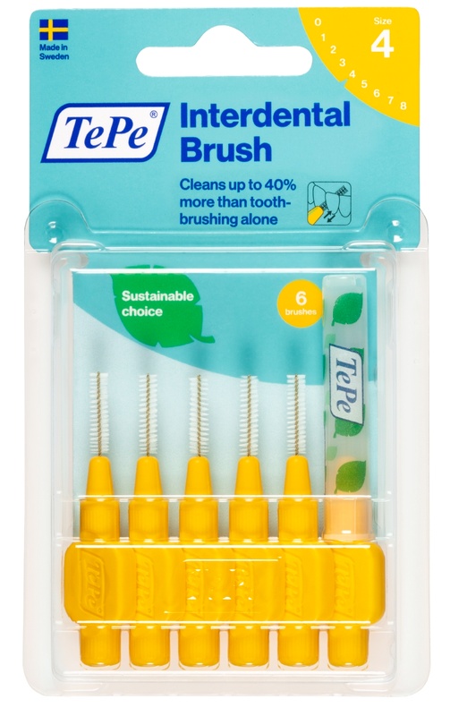 TEPE SCOVOLINO GIALLO 0,7 MM 6 PEZZI - farmasconti.eu
