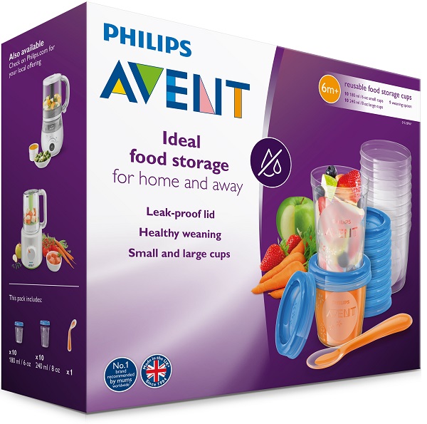 AVENT SET 10 VASETTI CONSERVALATTE 180ML + 10 VASETTI CONSERVALATTE 240ML + 20 COPERCHI + CUCCHIAINO - farmasconti.eu