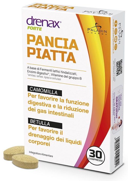 DRENAX FORTE PANCIA PIATTA 30 COMPRESSE - farmasconti.eu