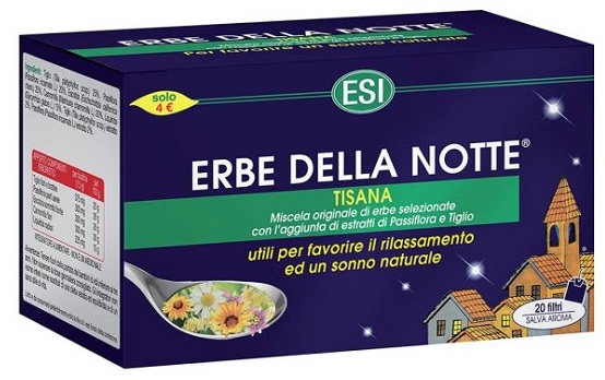 ESI ERBE DELLA NOTTE TISANA 20 FILTRI ASTUCCIO 40 G - farmasconti.eu