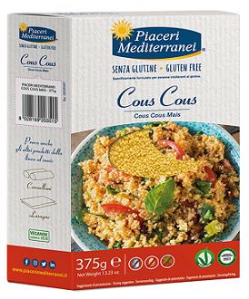 PIACERI MEDITERRANEI COUS COUS DI MAIS 375 G - farmasconti.eu