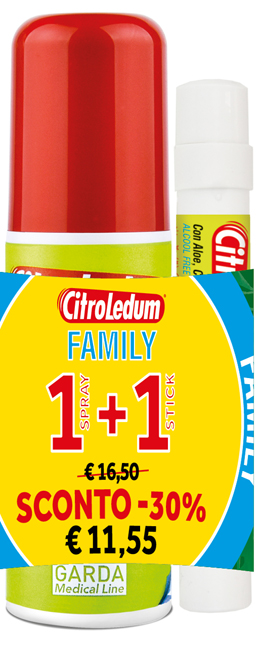 CITROLEDUM FAMILY KIT SPRAY 75 ML + STICK 10 ML - farmasconti.eu