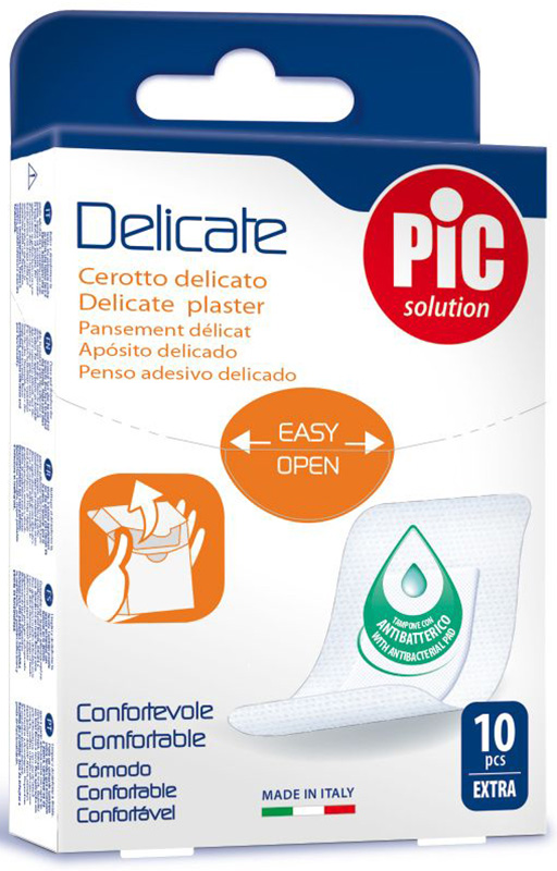 CEROTTO PIC DELICATE EXTRA ANTIBATTERICO 10 PEZZI - farmasconti.eu