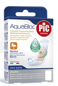 CEROTTO PIC AQUABLOC 10X10CM ANTIBATTERICO 5 PEZZI - farmasconti.eu