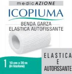 ICOPIUMA BENDA GARZA ELASTICA AUTOFISSANTE CM 10X20 MT - farmasconti.eu