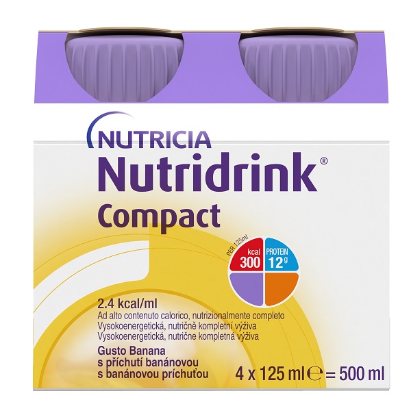 NUTRICIA NUTRIDRINK COMPACT GUSTO BANANA 4 BOTTIGLIE DA 125 ML - farmasconti.eu