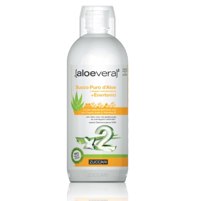 ALOEVERA2 SUCCO PURO D'ALOE DOPPIA CONCENTRAZIONE + ENERTONICI 1 LITRO - farmasconti.eu