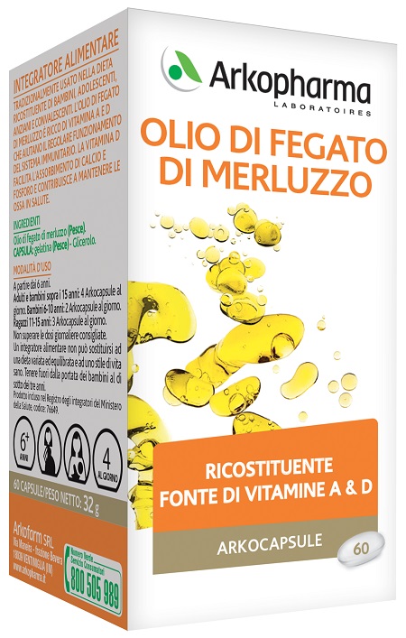 ARKO CAPSULE OLIO FEGATO MERLUZZO 60 CAPSULE - farmasconti.eu