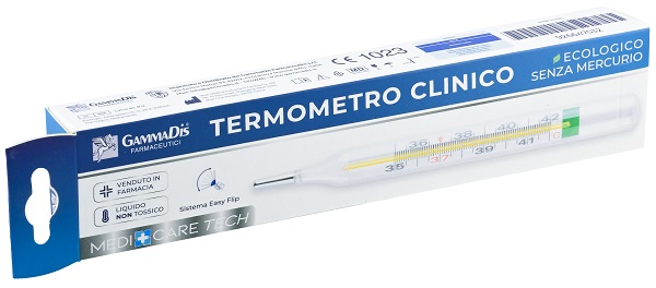 TERMOMETRO CLINICO ECOLOGICO SENZA MERCURIO 1 PEZZO MEDICARE - farmasconti.eu