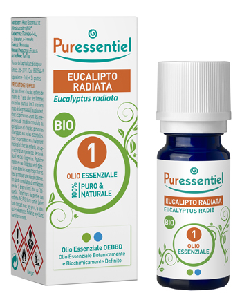 PURESSENTIEL EUCALIPTO RADIATA OLIO ESSENZIALE BIO 10 ML - farmasconti.eu