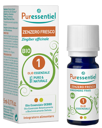 PURESSENTIEL ZENZERO OLIO ESSENZIALE BIO 5 ML - farmasconti.eu
