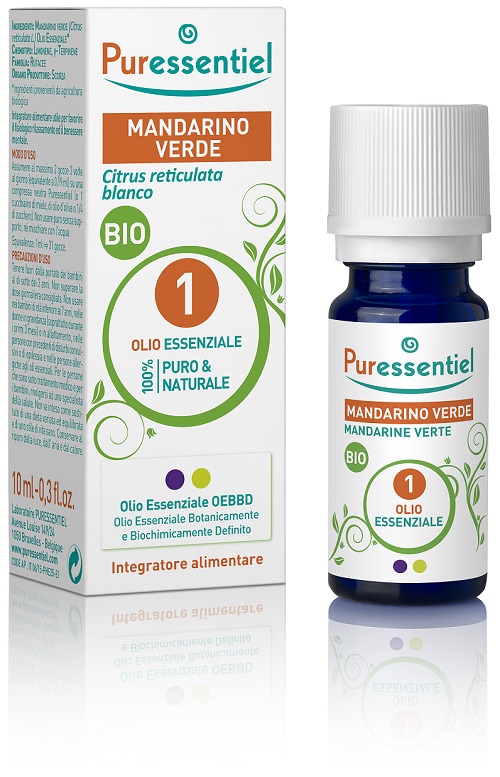 PURESSENTIEL MANDARINO OLIO ESSENZIALE BIO 10 ML - farmasconti.eu