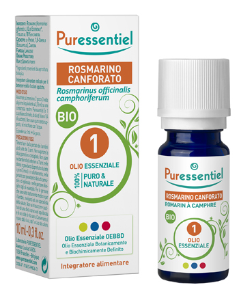 PURESSENTIEL ROSMARINO CANFORA OLIO ESSENZIALE BIO 10 ML - farmasconti.eu