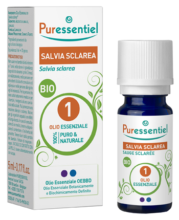 PURESSENTIEL SALVIA SCLAREA OLIO ESSENZIALE BIO 10 ML - farmasconti.eu