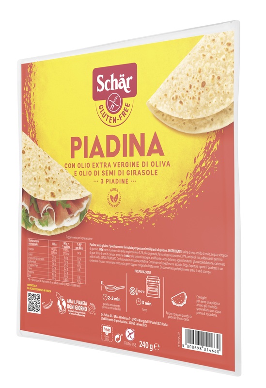 SCHAR PIADINA 3 PEZZI DA 80 G - farmasconti.eu