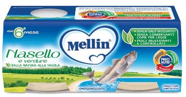 MELLIN OMOGENEIZZATO NASELLO 2 X 80 G - farmasconti.eu