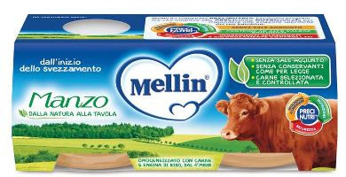 MELLIN OMOGENEIZZATO MANZO 2X120 G - farmasconti.eu