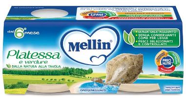 MELLIN OMOGENEIZZATO PLATESSA 2X80 G - farmasconti.eu